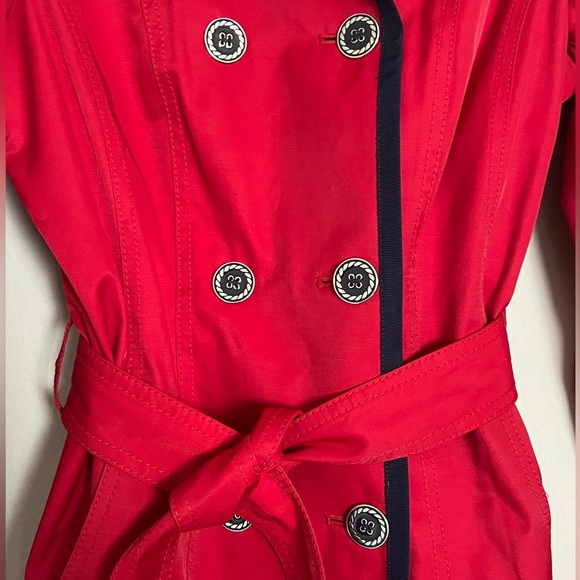 EUC | Nautica | Red Trench Coat | Size Small - Picture 3 of 7